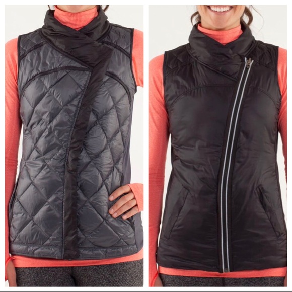 LULULEMON What The Fluff Reversible Vest, Black, 8